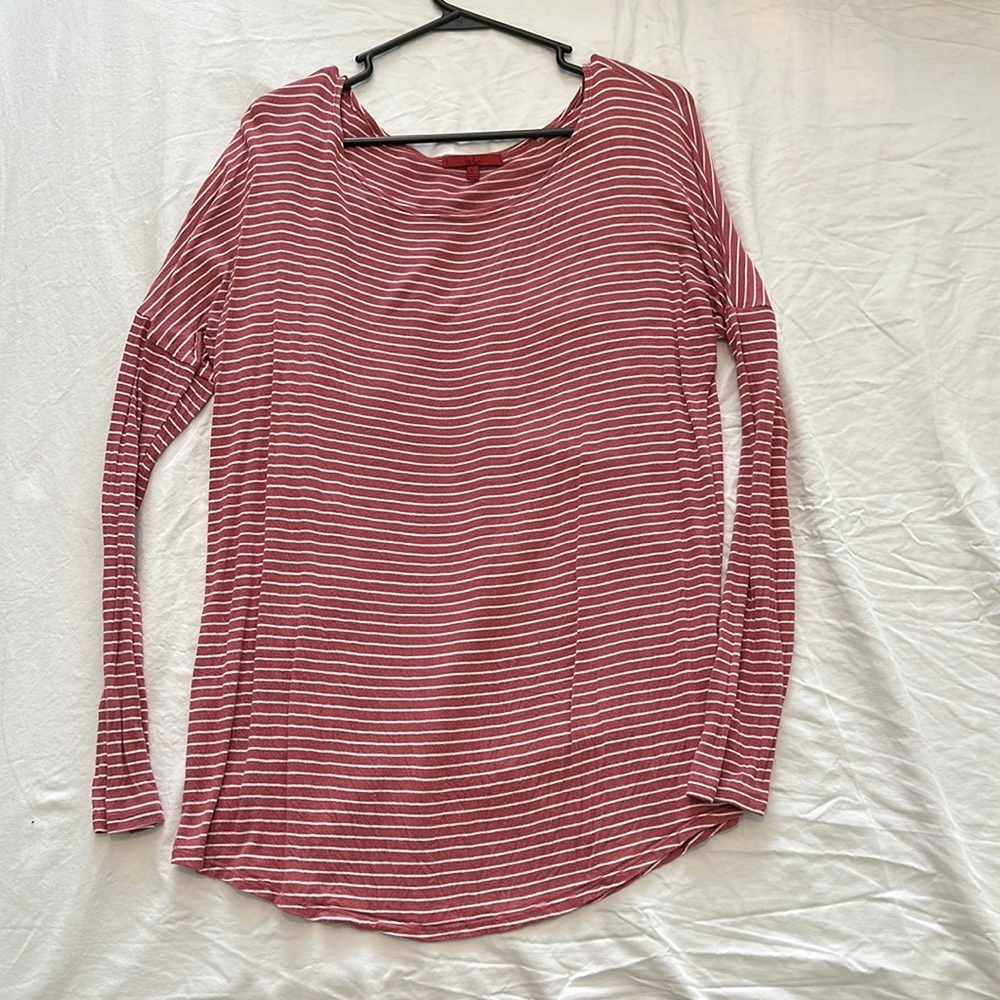 BKE Red Striped Top